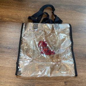 Ole Miss / University of Mississippi clear tote bag for sporting events